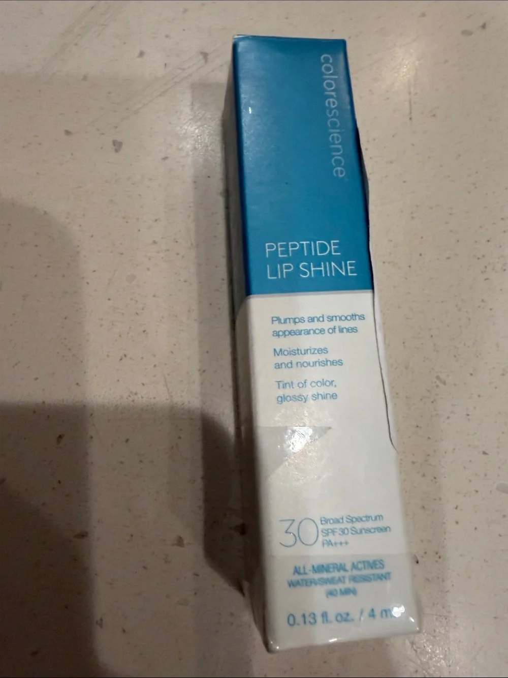Colorescience Peptide Lip Shine SPF 30 – Color Rose – 0.13 fl oz / 4 mL